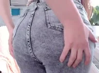 De jeans sem calcinha